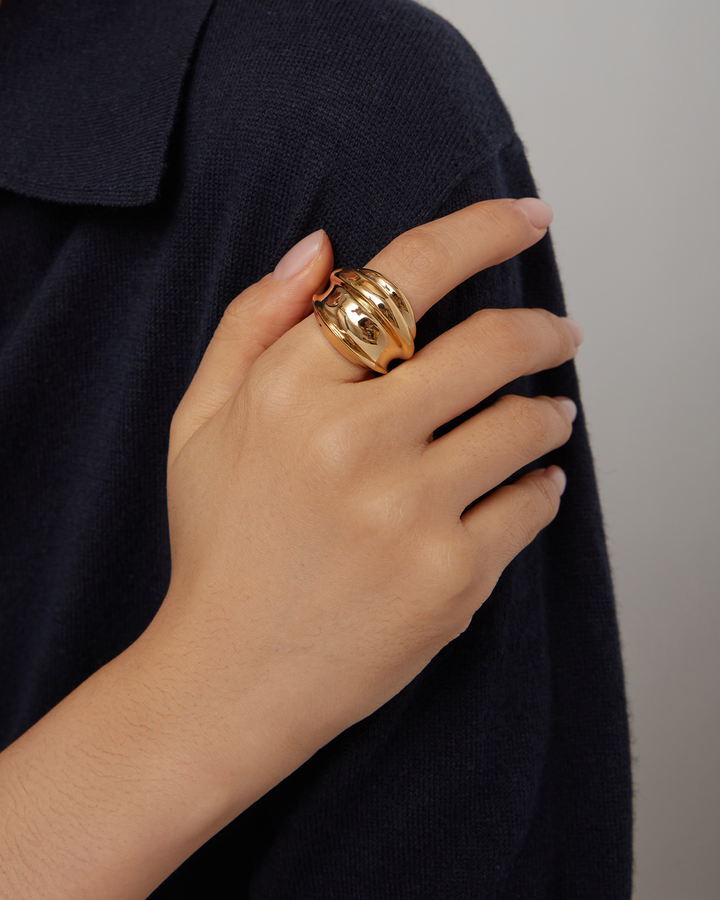 Jenny Bird Leona Ring in Gold available at Barbara Katz