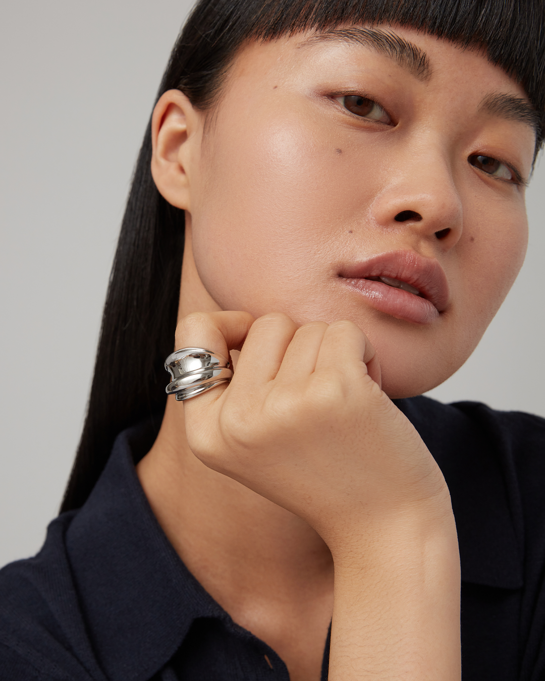 Jenny Bird Leona Ring in Silver available at Barbara Katz