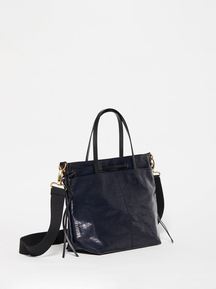 Jack Gomme Emy Linen Tote Bag in Deep available at Barbara Katz
