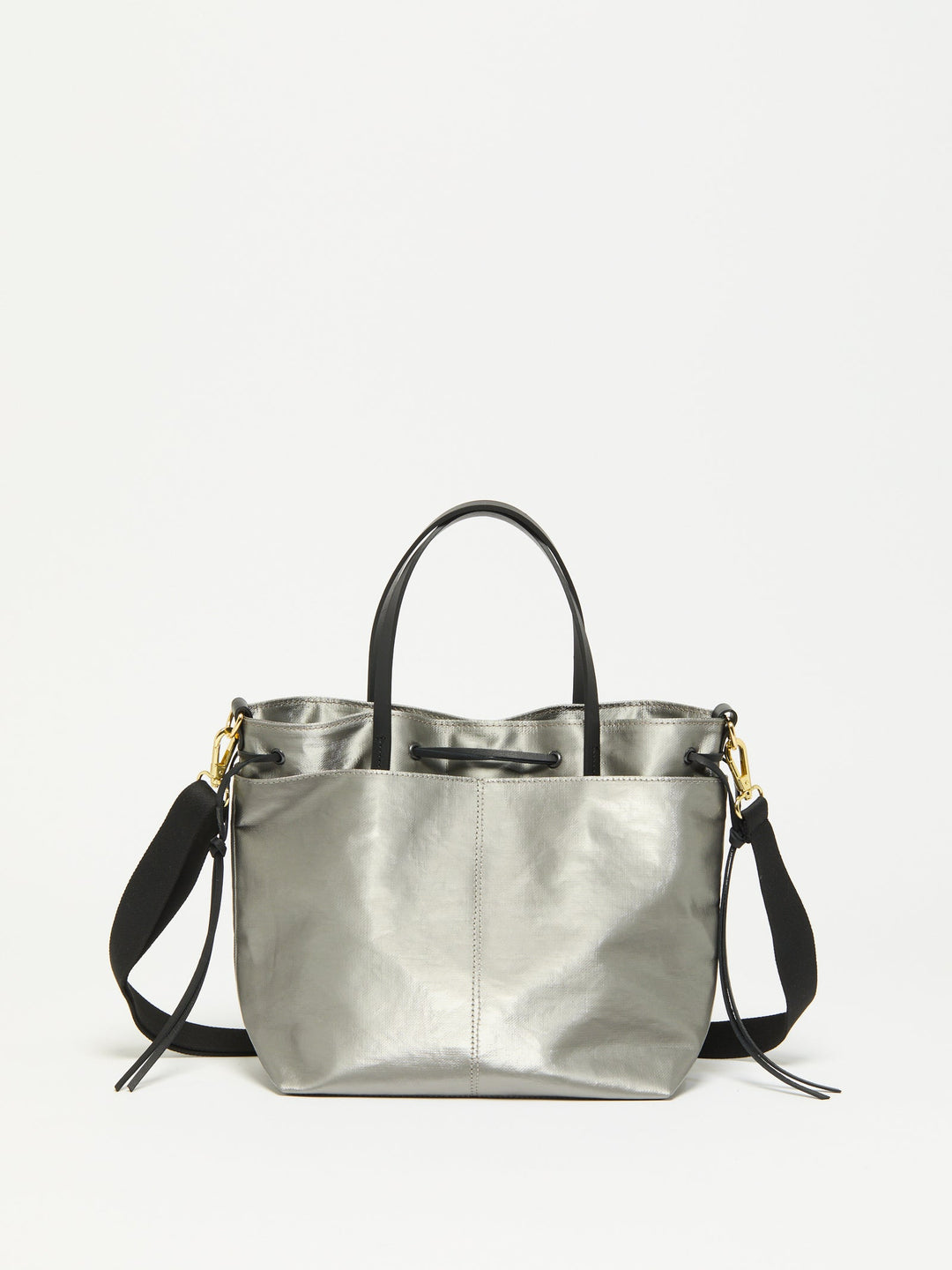 Jack Gomme Emy Linen Tote Bag in Silver available at Barbara Katz
