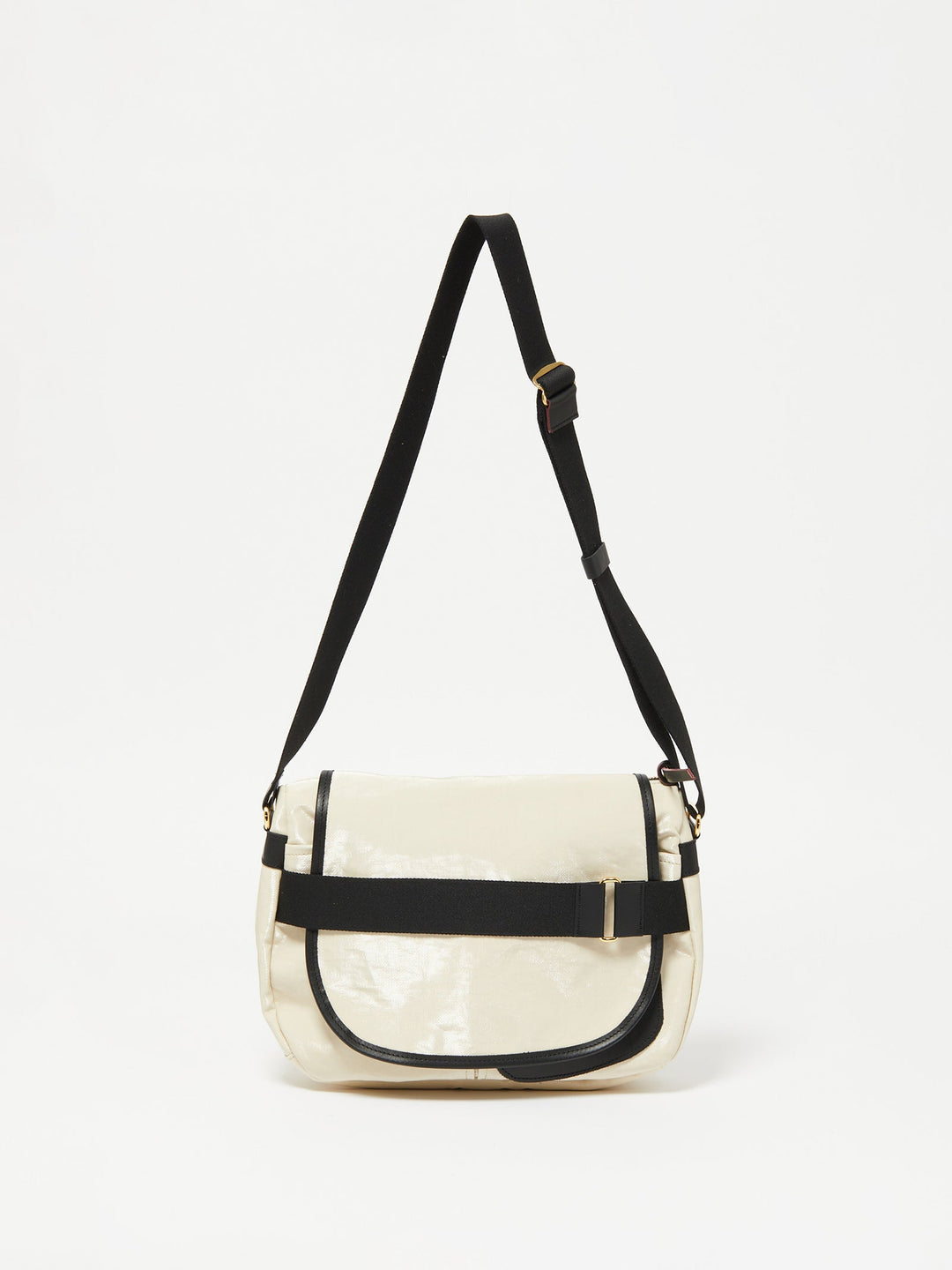 Jack Gomme Petit Gaby Linen Shoulder Bag in Crema available at Barbara Katz