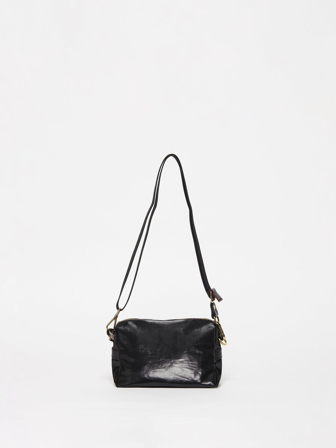 Jack Gomme Mini Lin Crossbody Bag in Black available at Barbara Katz