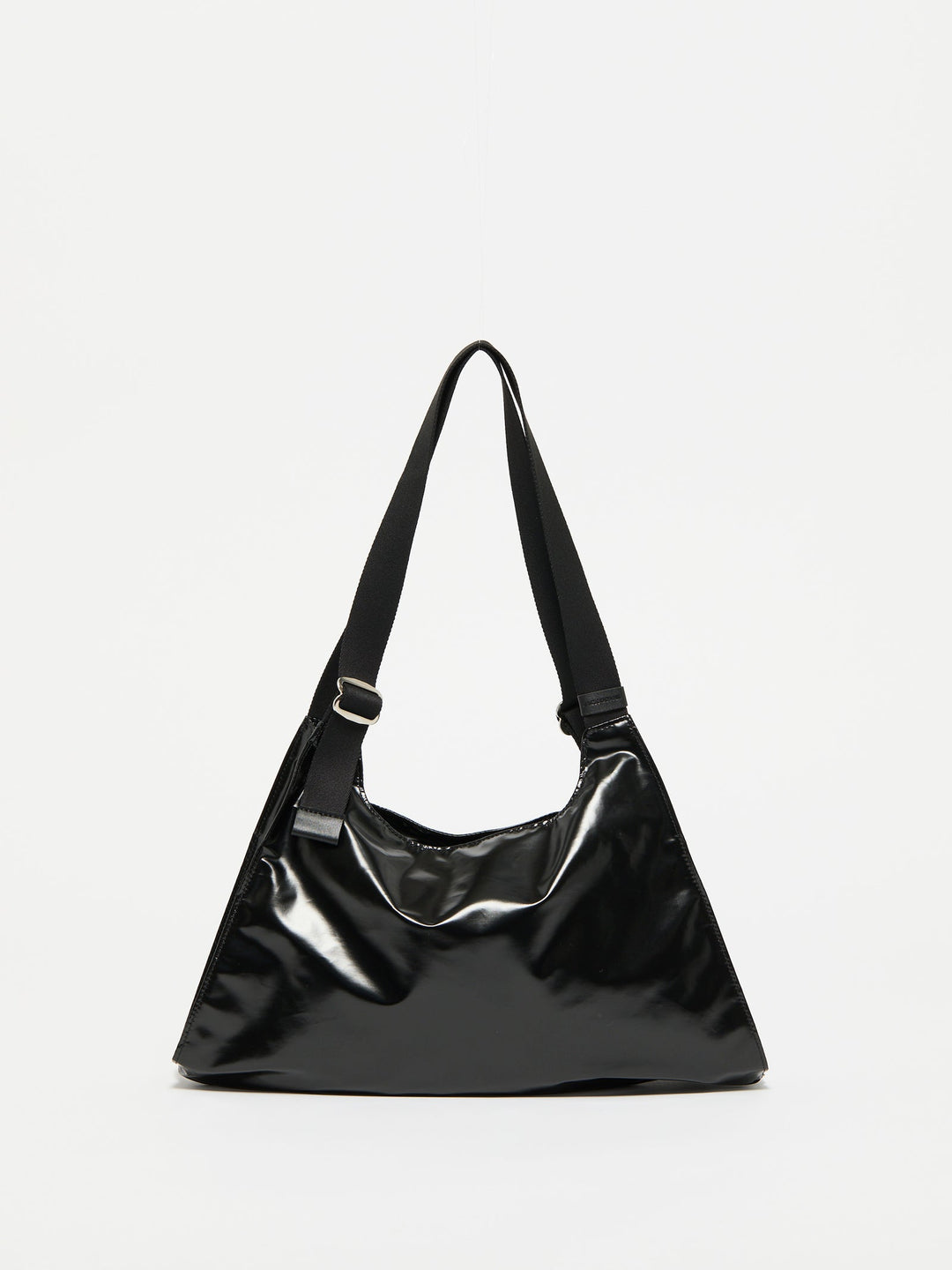 Jack Gomme Lebag Light Handbag in Shiny Noir available at Barbara Katz