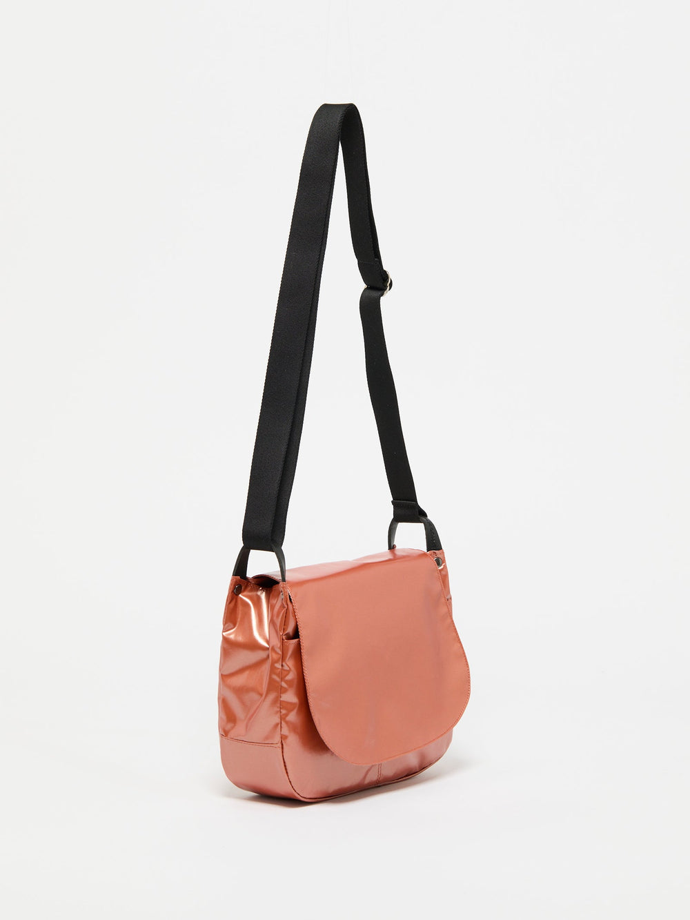 Jack Gomme Nico Light Shoulder Bag in Shiny Rust available at Barbara Katz