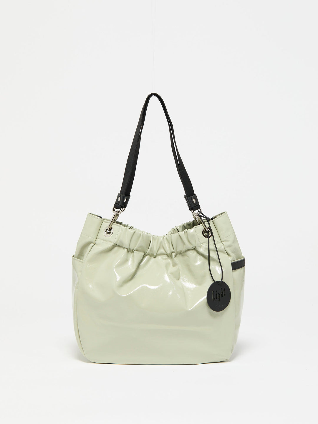 Jack Gomme Cara Light Aqua Tote Bag in Argile available at Barbara Katz