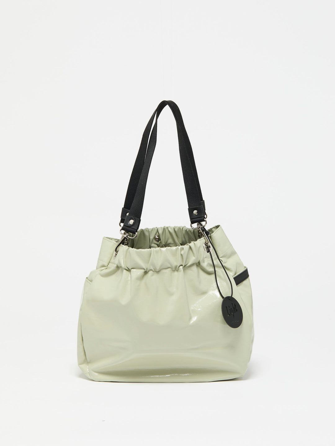 Jack Gomme Cara Light Aqua Tote Bag in Argile available at Barbara Katz