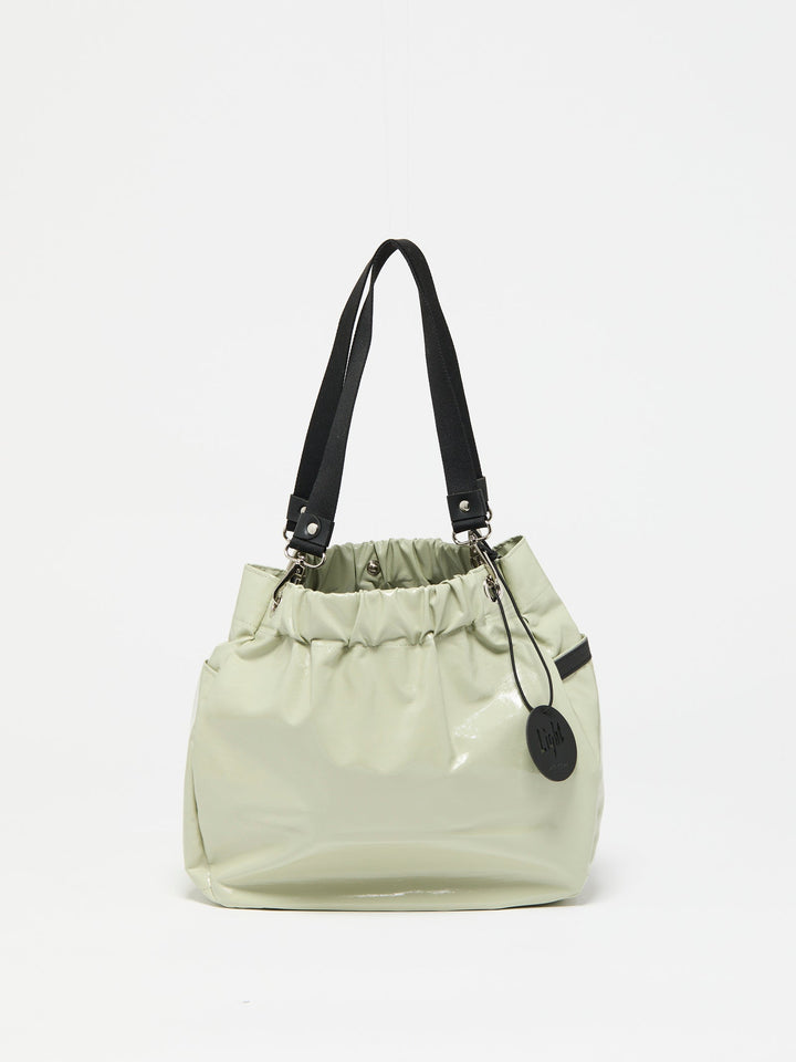Jack Gomme Cara Light Aqua Tote Bag in Argile available at Barbara Katz