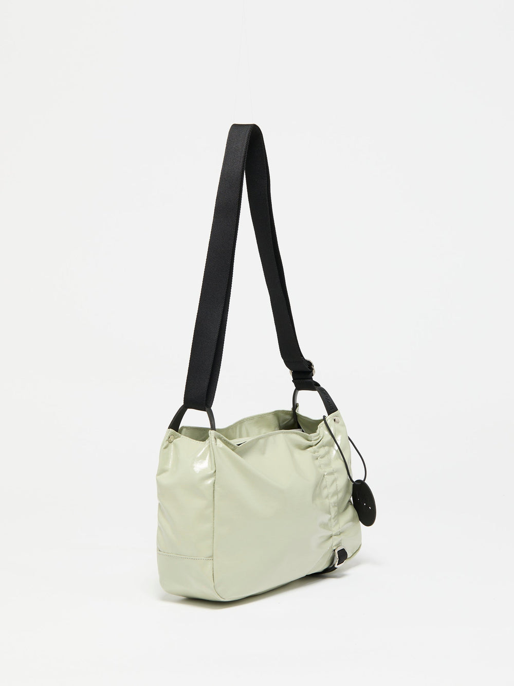 Jack Gomme Pio Light Aqua Shoulder Bag in Argile available at Barbara Katz