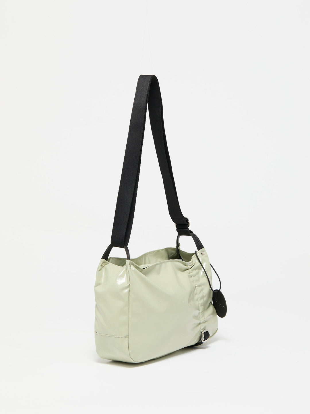 Jack Gomme Pio Light Aqua Shoulder Bag in Argile available at Barbara Katz