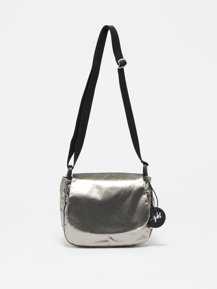 Jack Gomme Nico Light Shoulder Bag in Metal available at Barbara Katz