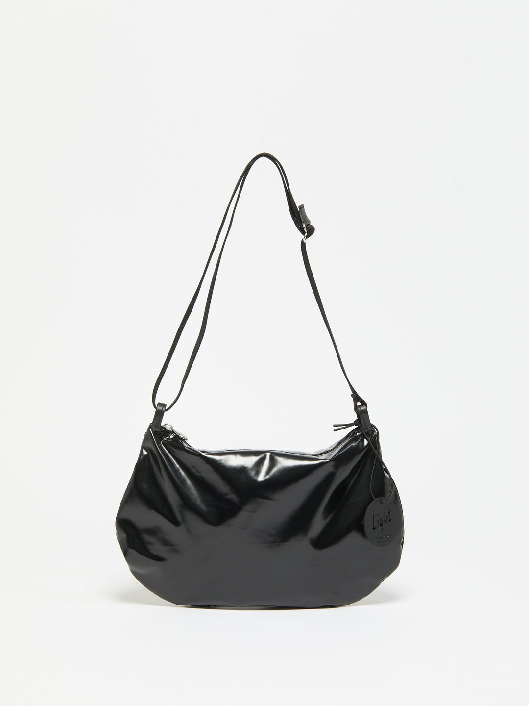 Jack Gomme Filo Light Original Shoulder Bag in Shiny Noir available at Barbara Katz