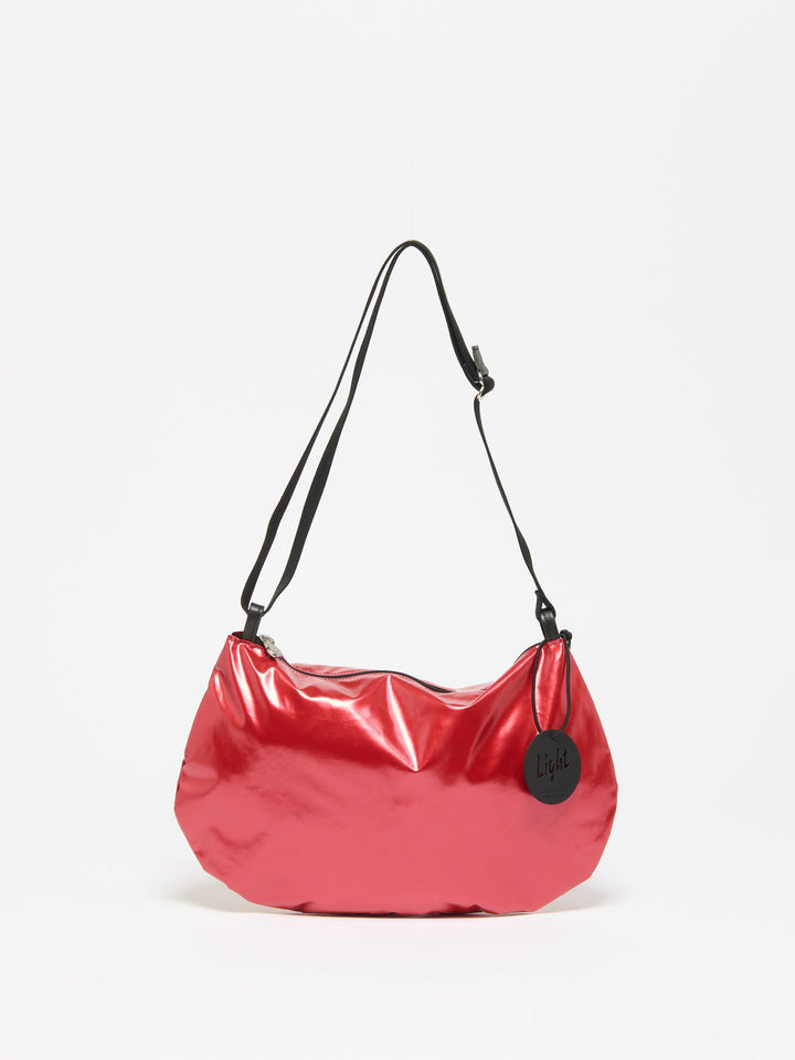 Jack Gomme Filo Light Original Shoulder Bag in Shiny Poppy available at Barbara Katz