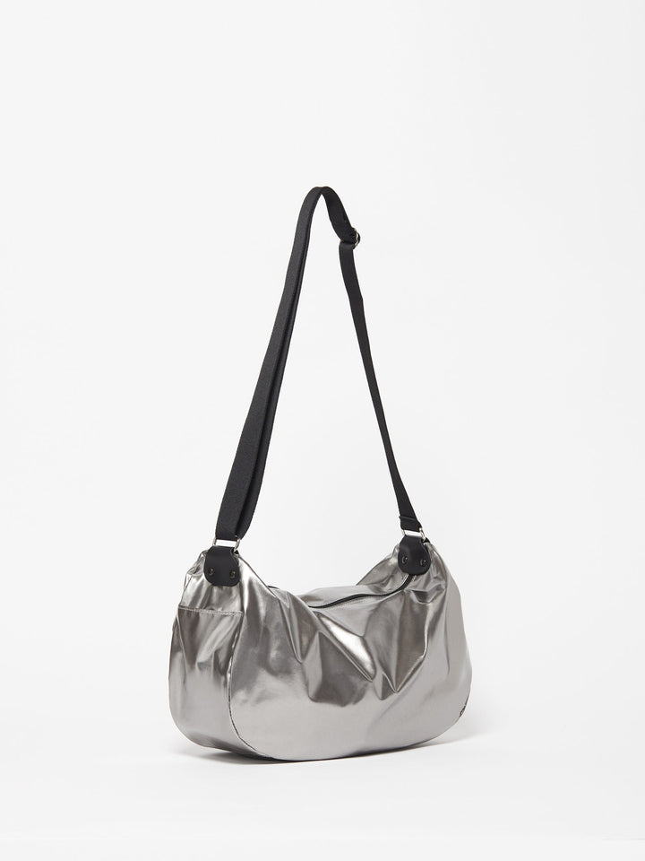 Jack Gomme Liris Light Original Shoulder Bag in Metal available at Barbara Katz