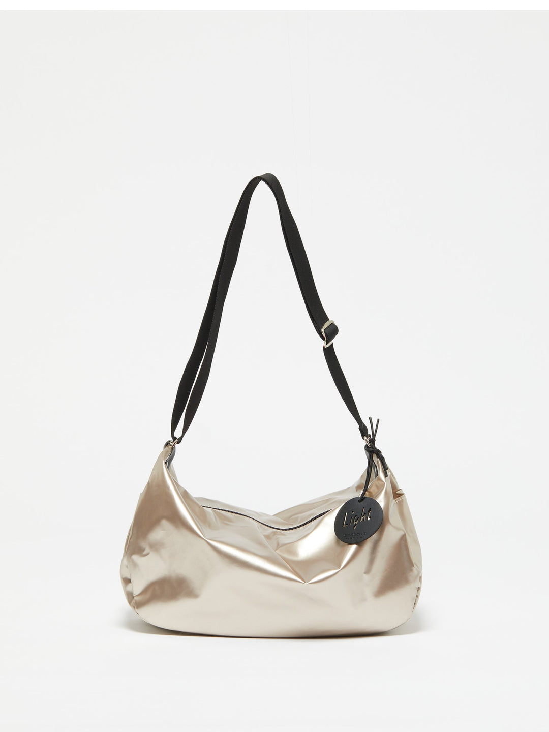 Jack Gomme Liris Light Original Shoulder Bag in Shiny Nacre available at Barbara Katz