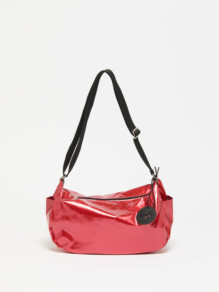 Jack Gomme Liris Light Original Shoulder Bag in Shiny Poppy available at Barbara Katz