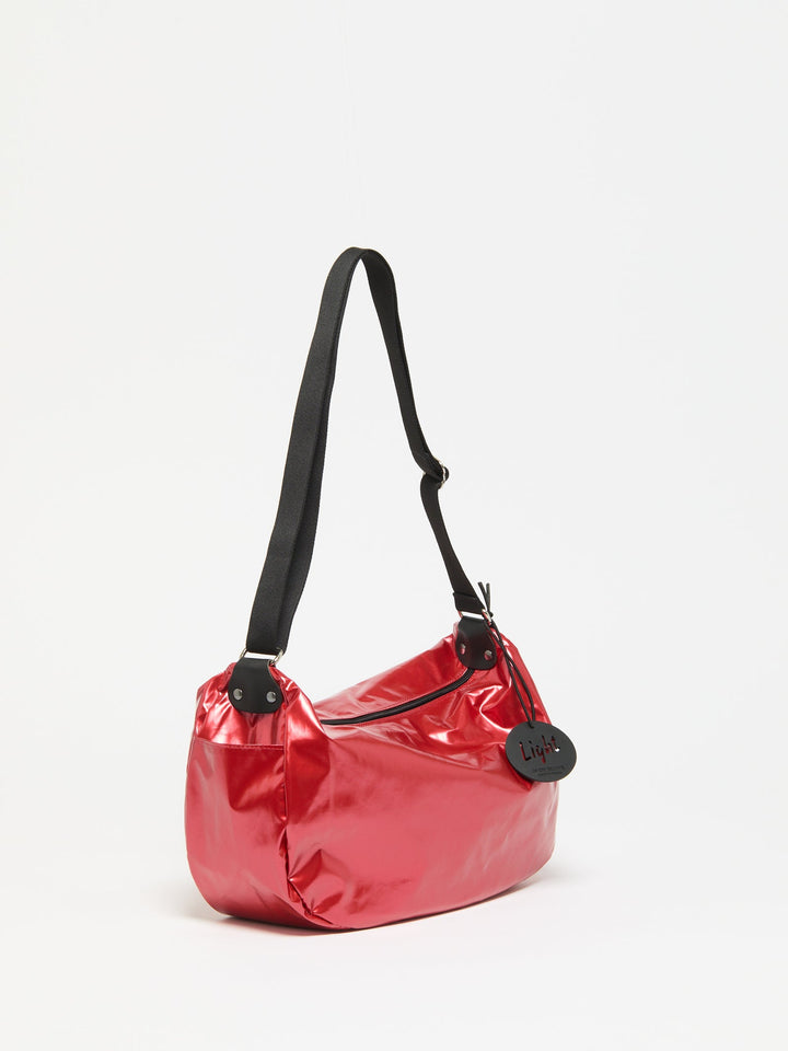 Jack Gomme Liris Light Original Shoulder Bag in Shiny Poppy available at Barbara Katz