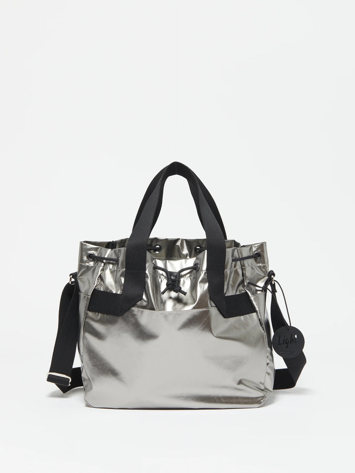 Jack Gomme Monsac Light Shopping  Bag - Metal available at Barbara Katz
