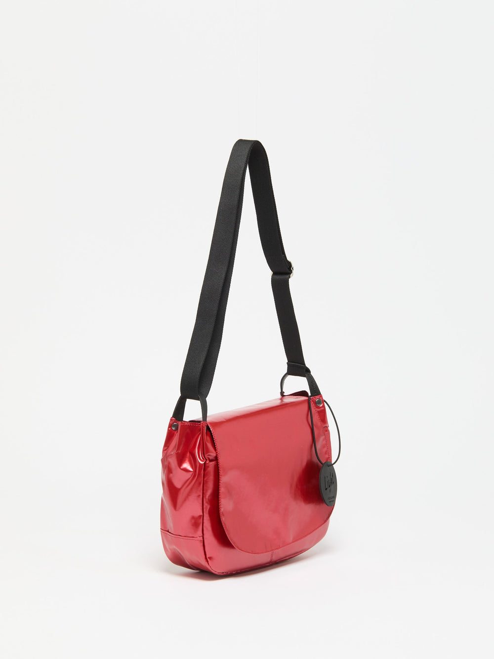 Jack Gomme Nico Light Shoulder Bag in Shiny Poppy available at Barbara Katz