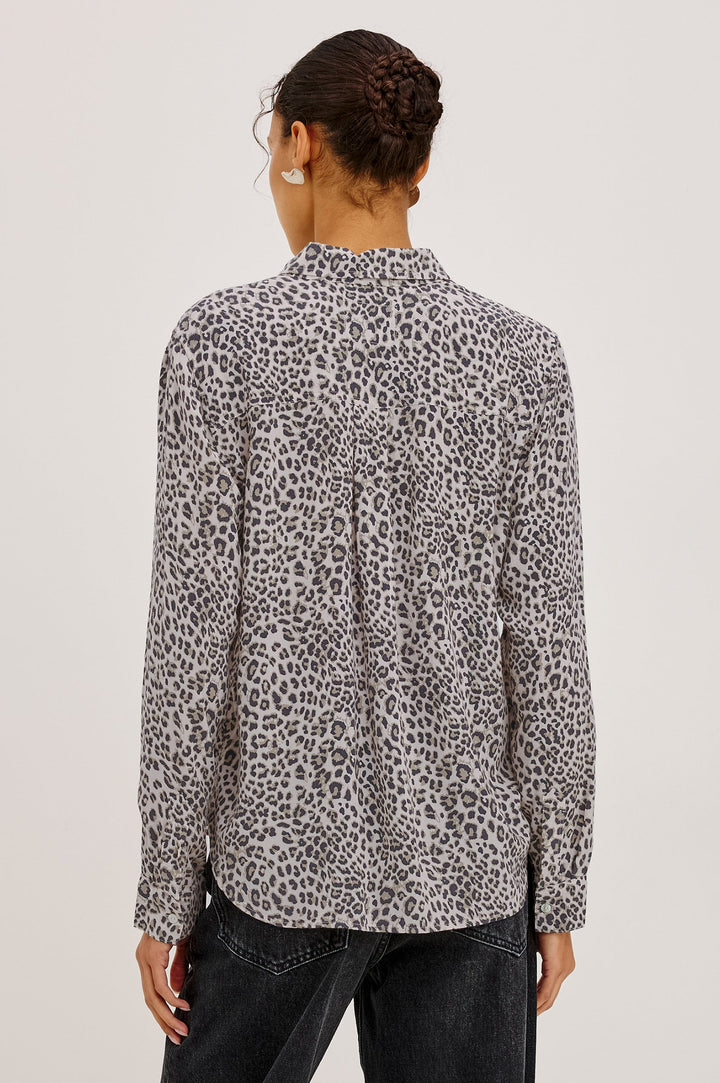 Rails Josephine Shirt in Ecru Cheetah available at Barbara Katz