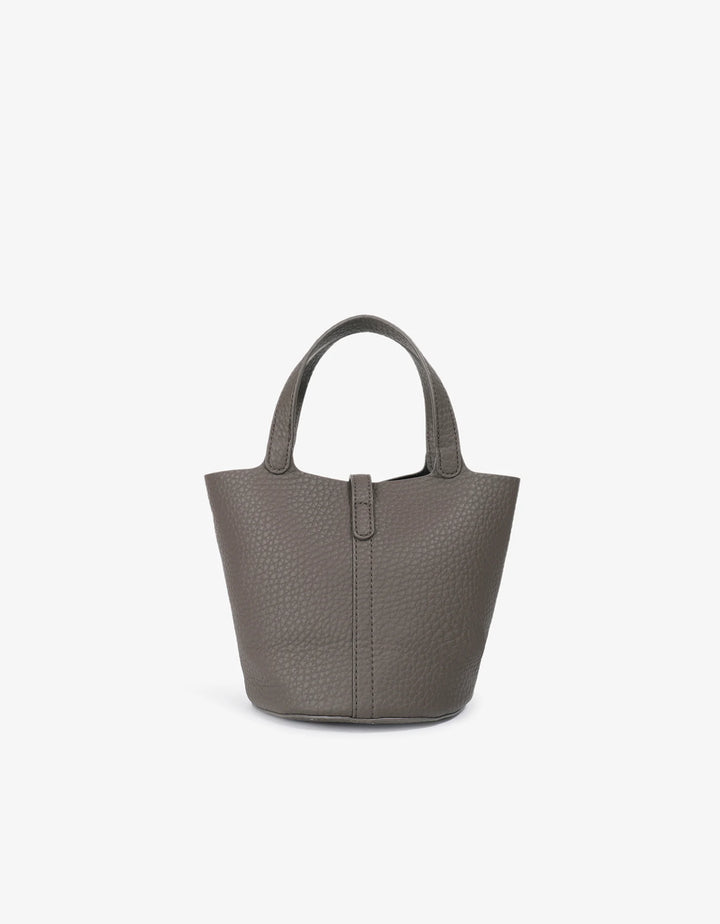Remi/Reid Joya Mini Bucket Bag in Dark Grey available at Barbara Katz