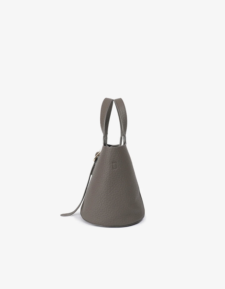 Remi/Reid Joya Mini Bucket Bag in Dark Grey available at Barbara Katz