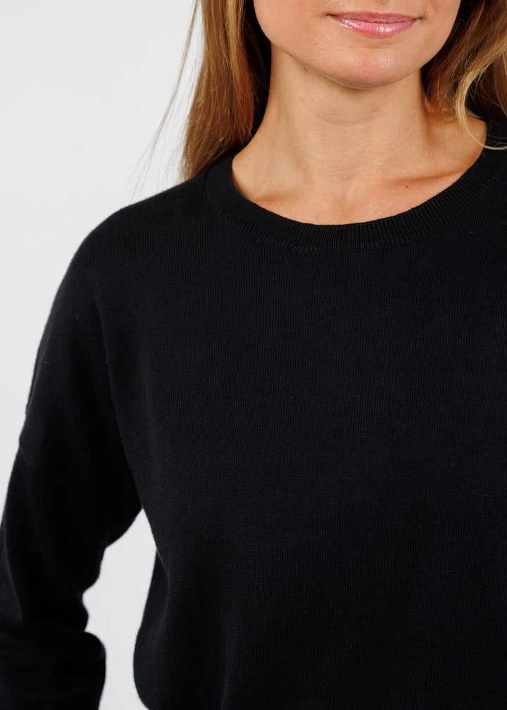 J Society Pleated Sweater in Black available at Barbara Katz