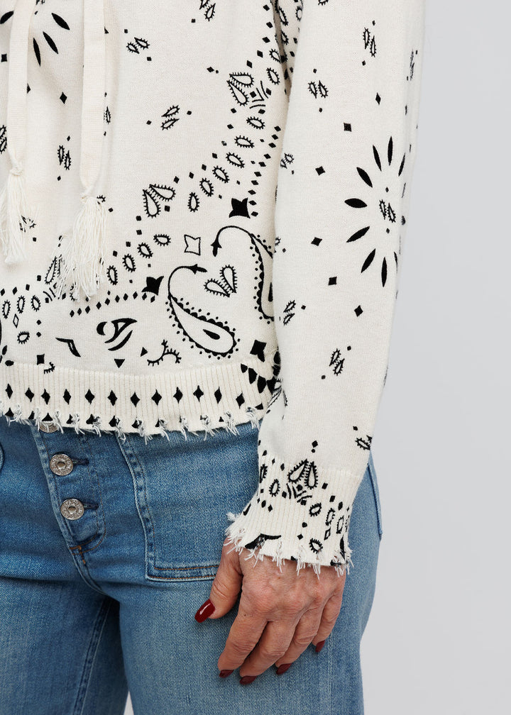 J Society Bandana Hoodie in Oat available at Barbara Katz