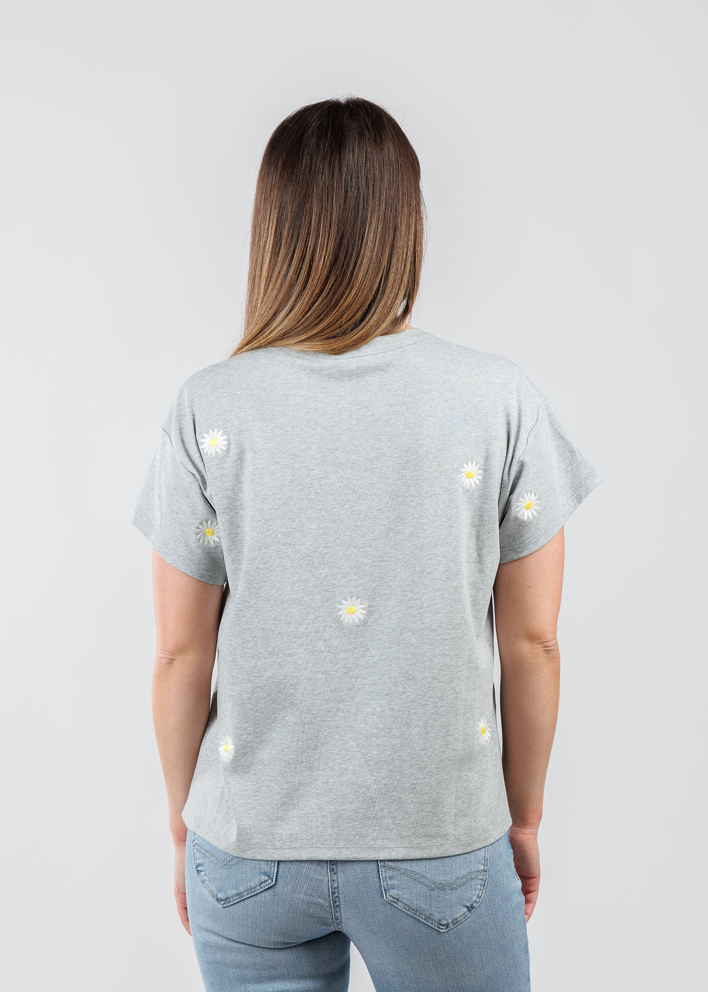 J Society Daisy Tee in Heather available at Barbara Katz