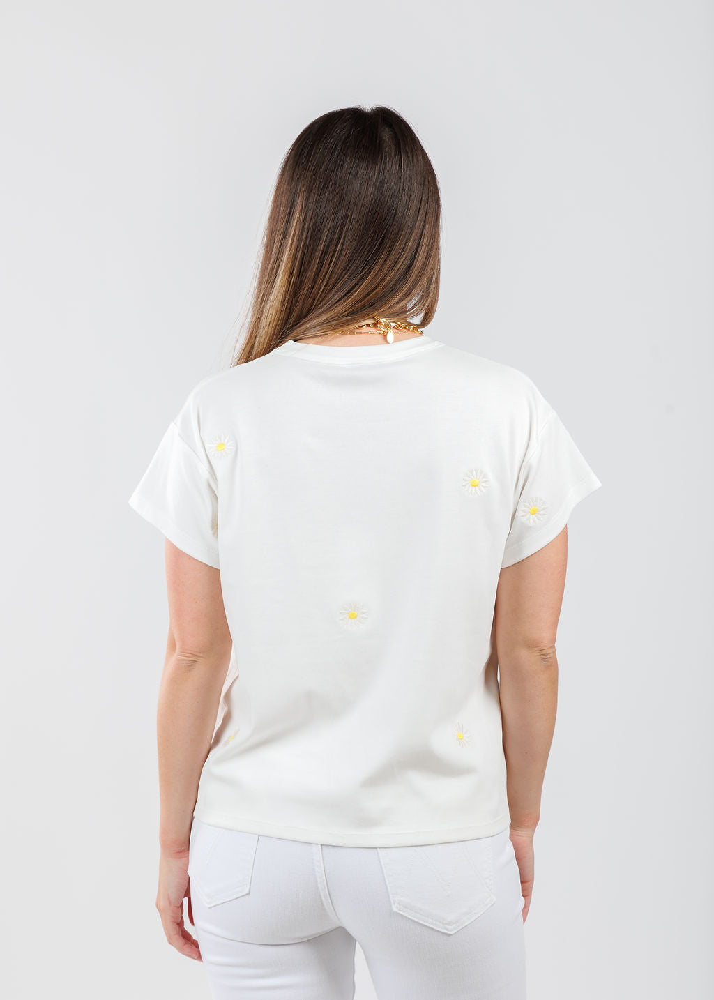 J Society Daisy Tee in White available at Barbara Katz