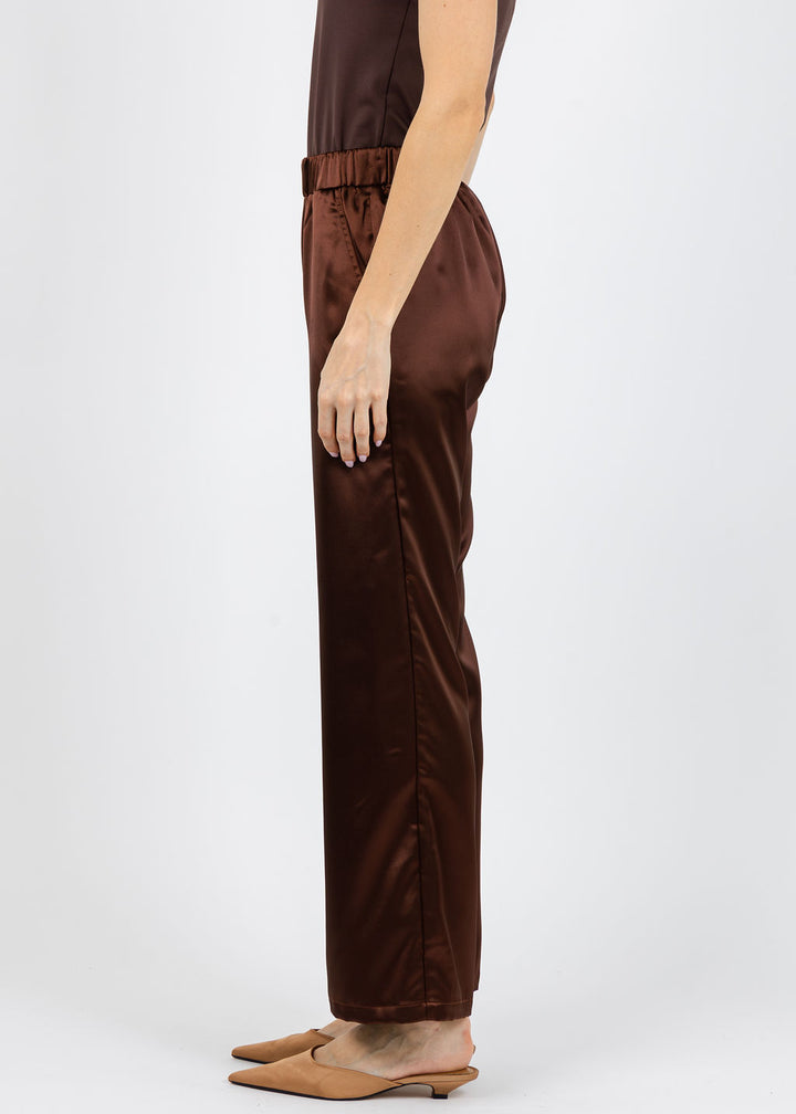 J Society Melody Easy Full Pants in Chocolate available at Barbara Katz