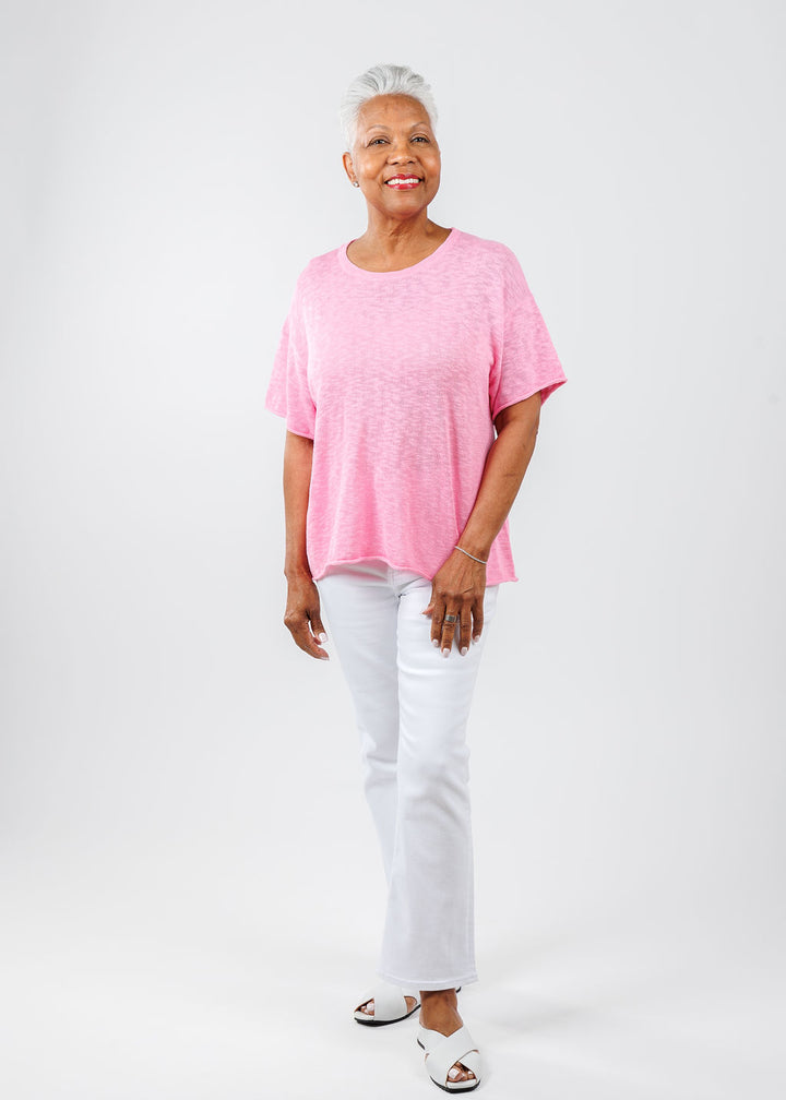 J Society Short Sleeve Boxy Tee in Blossom available at Barbara Katz