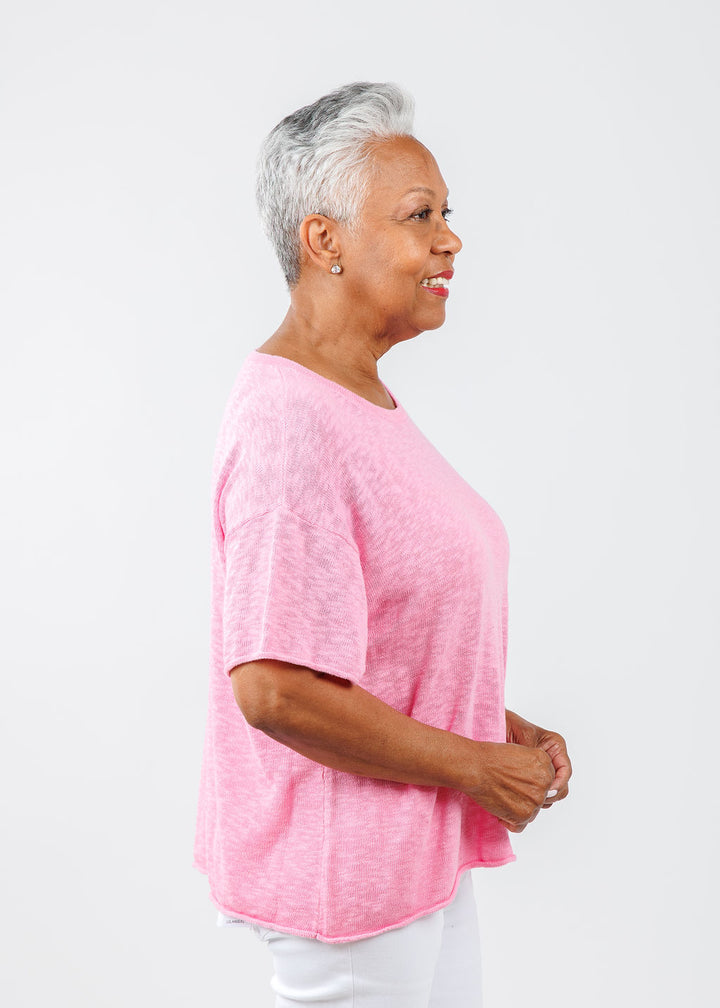 J Society Short Sleeve Boxy Tee in Blossom available at Barbara Katz