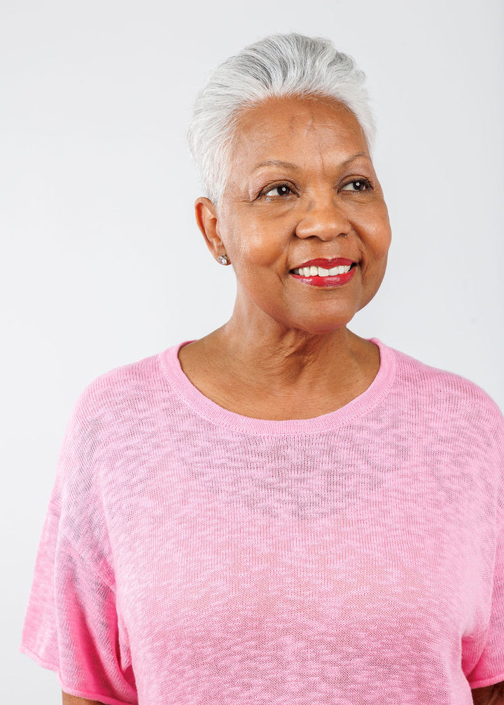 J Society Short Sleeve Boxy Tee in Blossom available at Barbara Katz