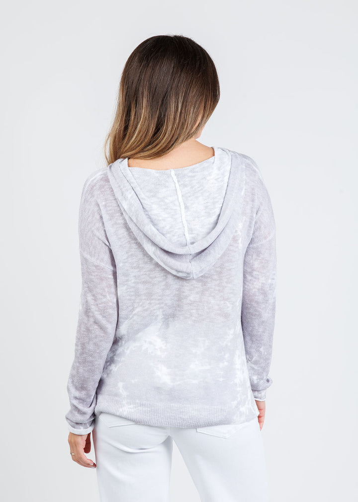 J Society Tie Dye Hoodie in Cloud available at Barbara Katz