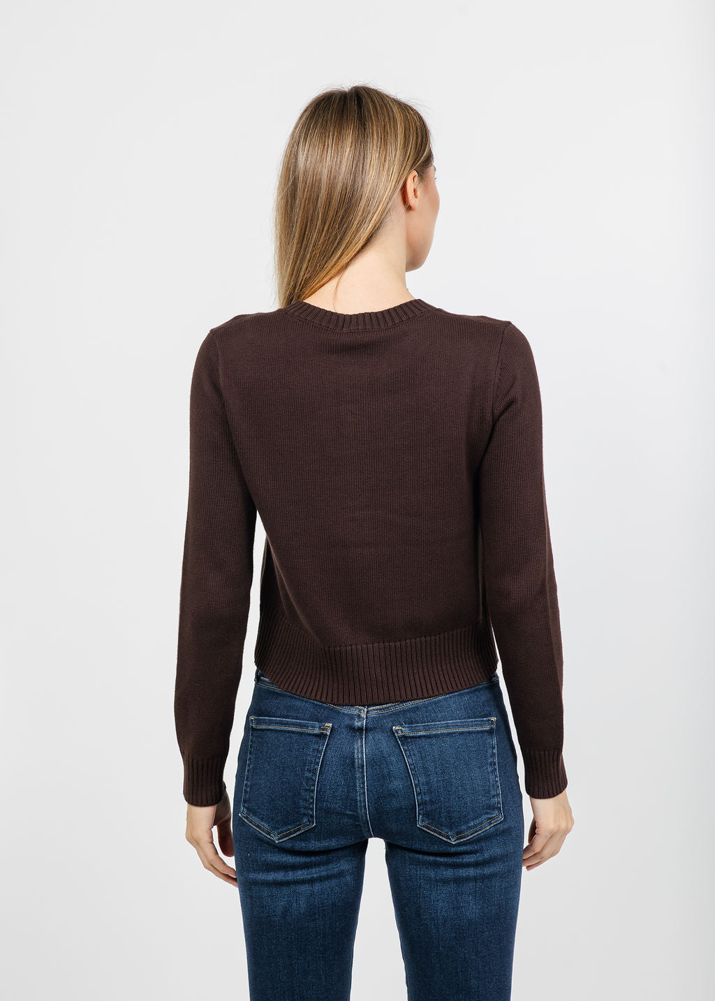 J Society Tort Button Cardigan in Coffee Bean available at Barbara Katz
