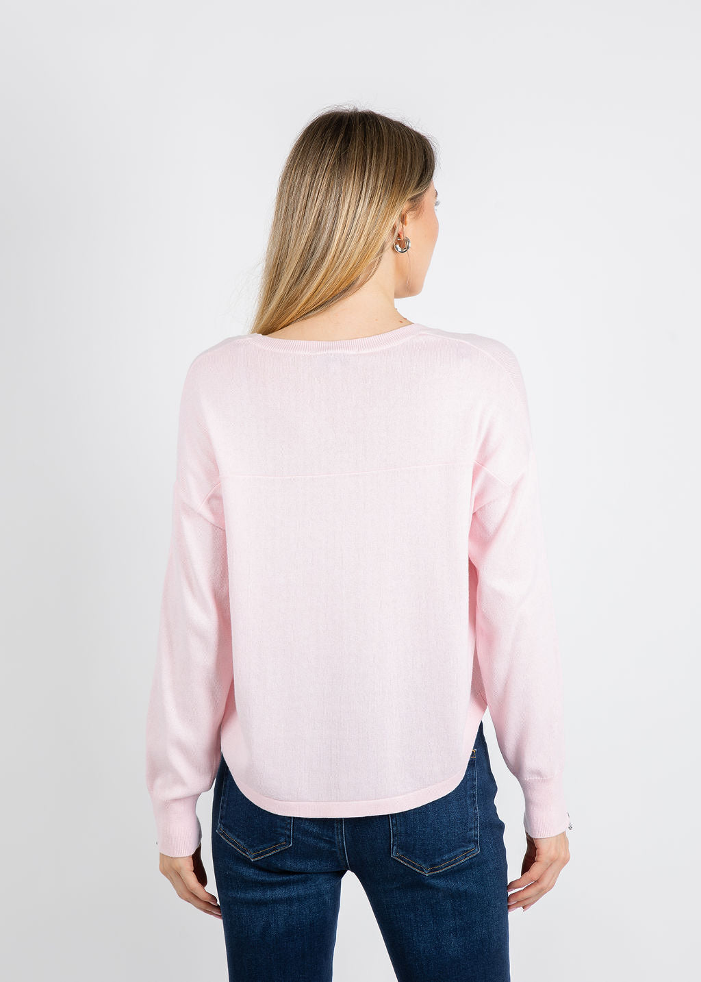 J Society Zip Sleeve Sweater in Petal available at Barbara Katz