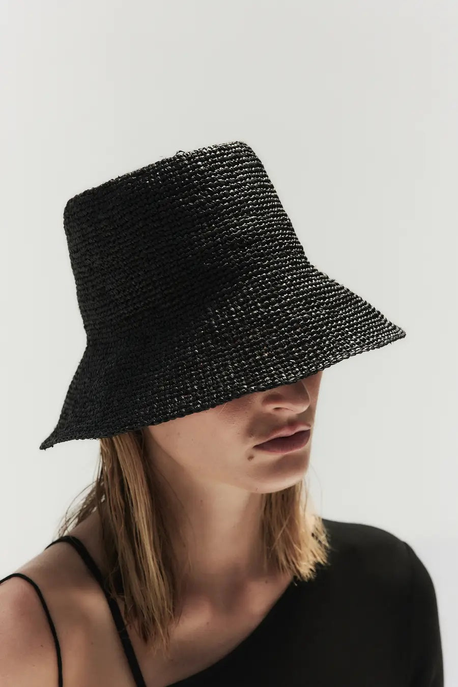 Janessa Leone Felix Hat - Black