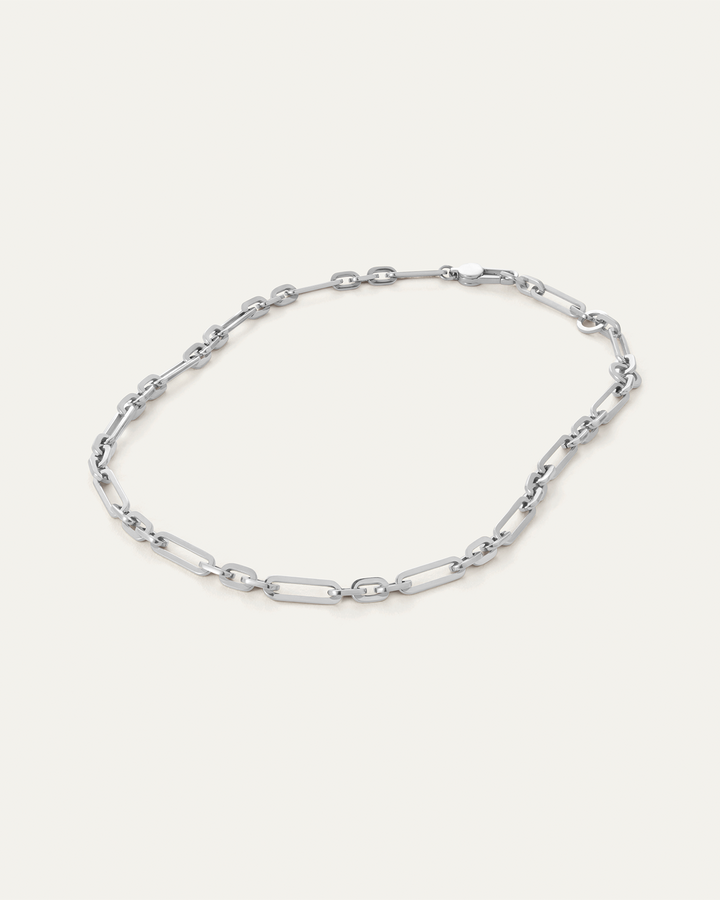 Jenny Bird Mercer Chain Necklace 18" in Platinum available at Barbara Katz