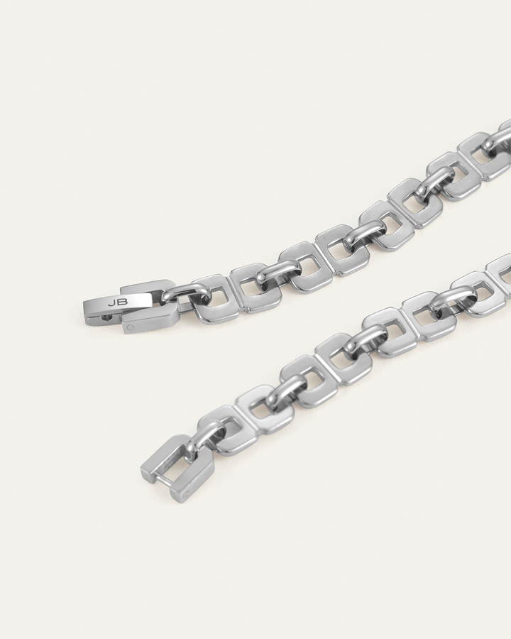 Jenny Bird Rome Chain Necklace 17" in Platinum available at Barbara Katz