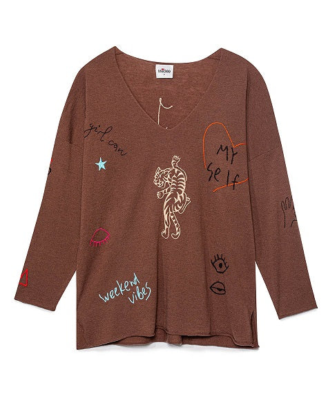 Jessie Embroidered Sweater