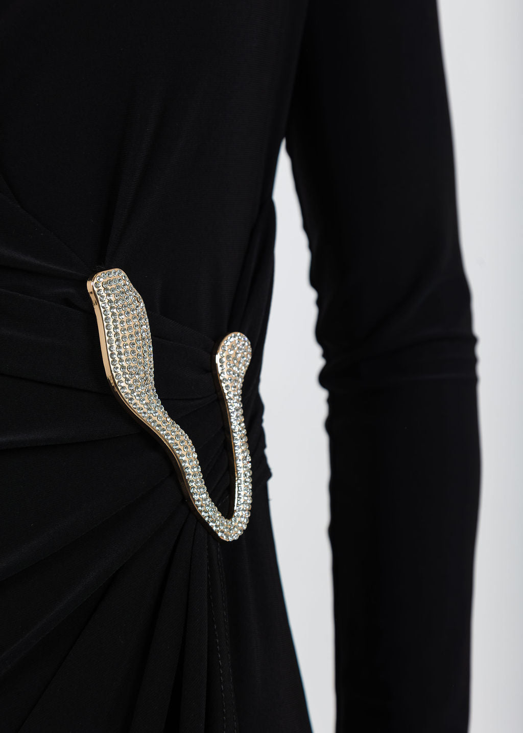 Joseph Ribkoff Silky Knit Sheath Dress in Black available at Barbara Katz