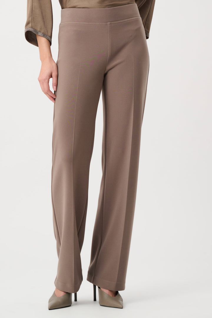 Joseph Ribkoff Classic Wide Leg Pants in Mink available at Barbara Katz