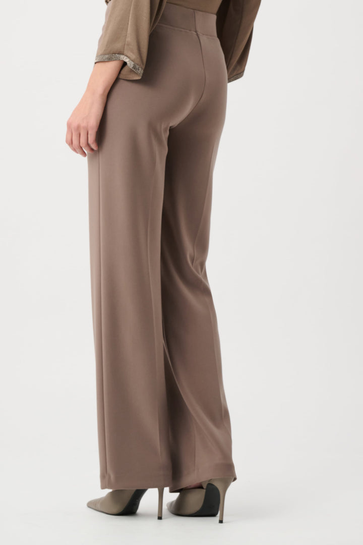 Joseph Ribkoff Classic Wide Leg Pants in Mink available at Barbara Katz