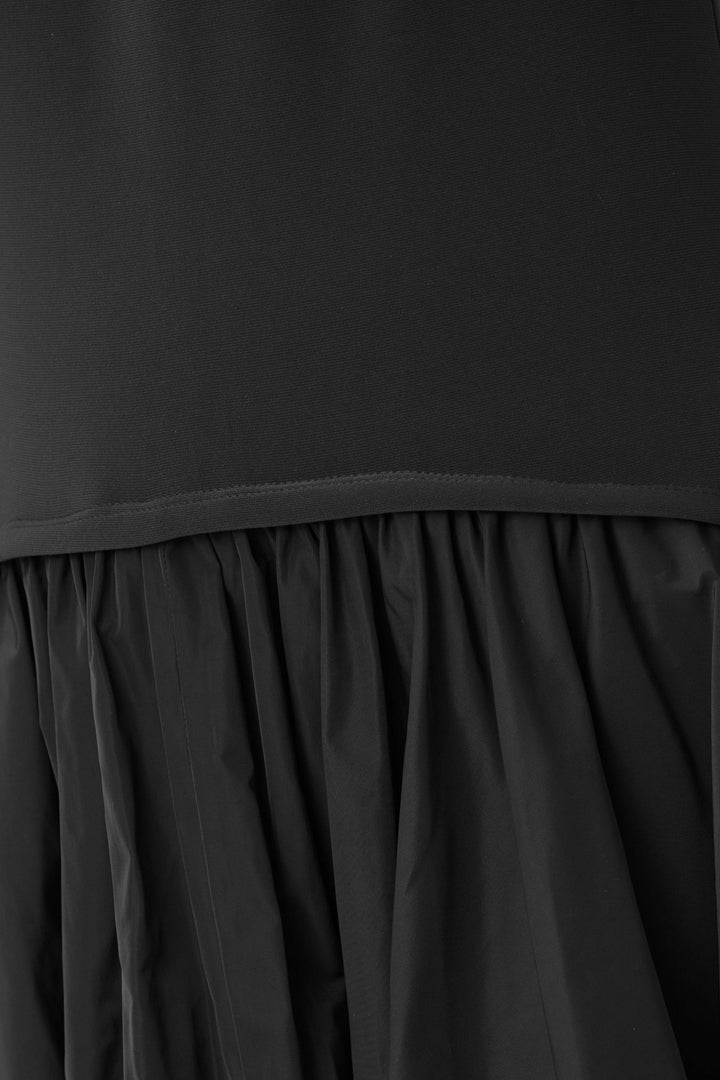Joseph Ribkoff Silky Knit & Memory Fit And Flare Dress in Black available at Barbara Katz