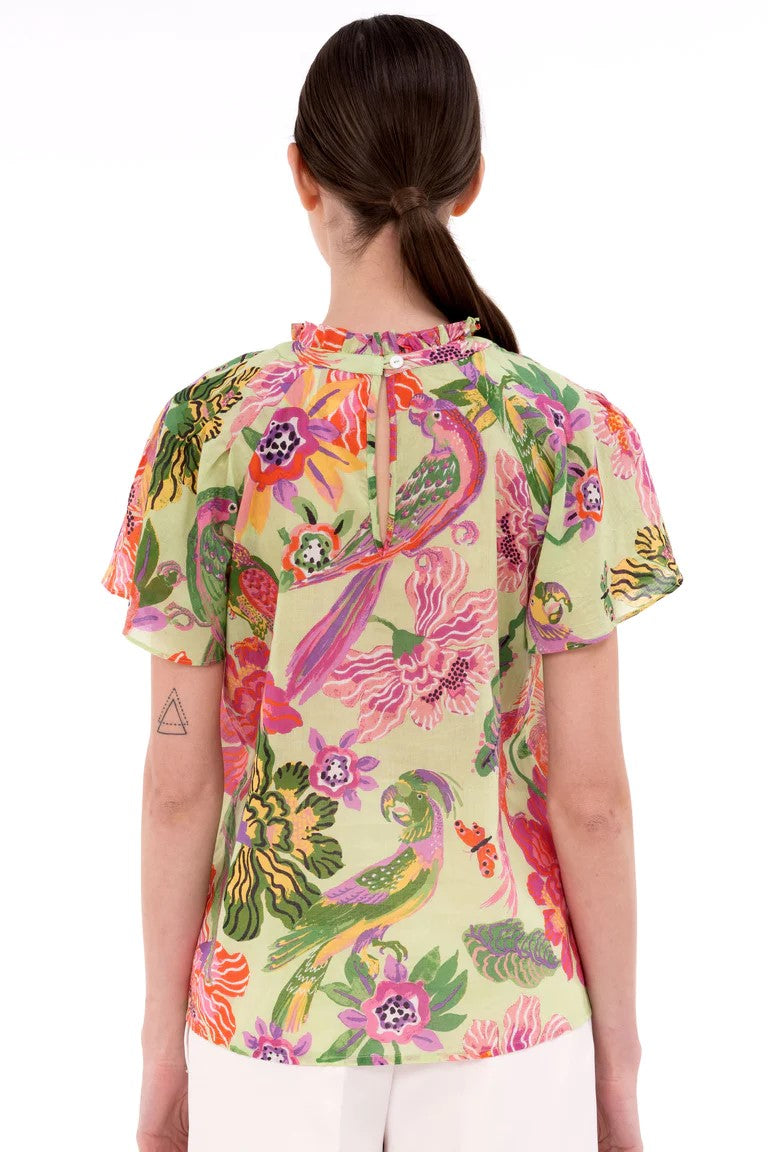 Joyful Top - Punky Parrot Paradise