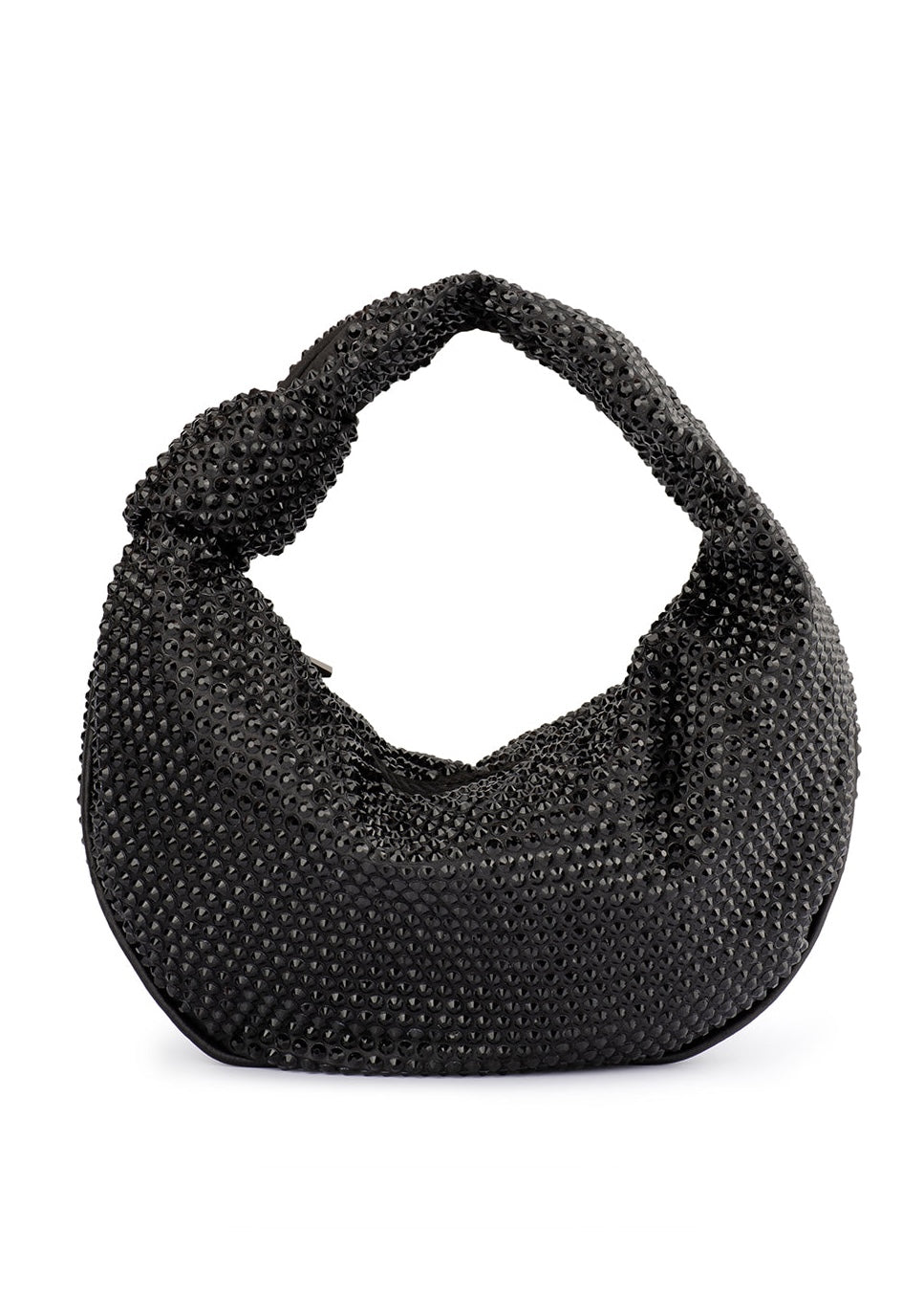 Olga Berg Juliana Crystal Handle Bag in Black available at Barbara Katz
