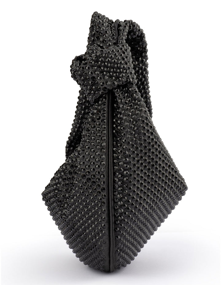 Olga Berg Juliana Crystal Handle Bag in Black available at Barbara Katz