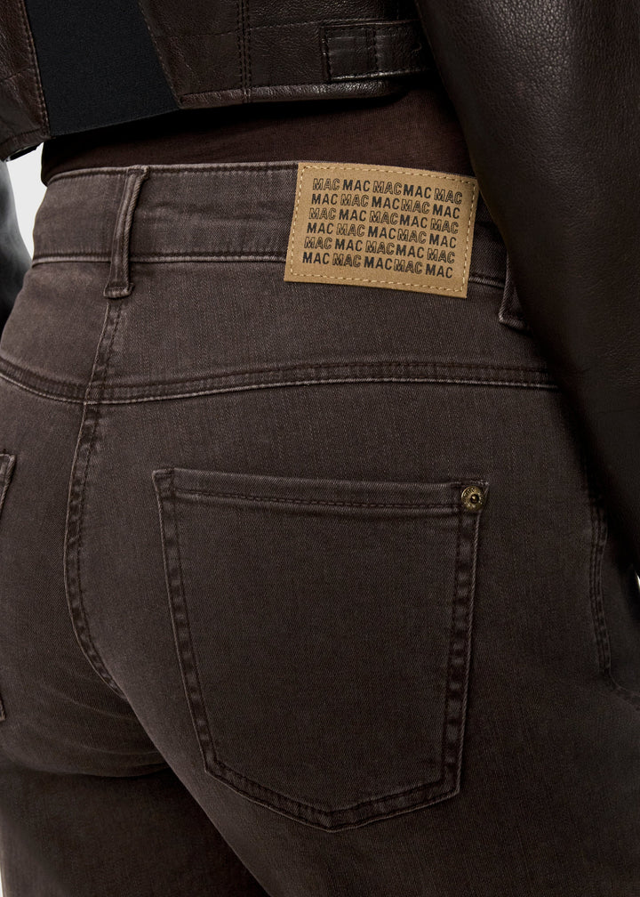 MAC Dream Wide Jeans 30" in Brown Stone Wash available at Barbara Katz