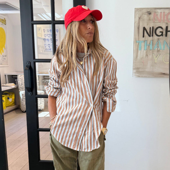 Kerri Rosenthal KR Imperfect Heart Hat in Cherri/Red available at Barbara Katz