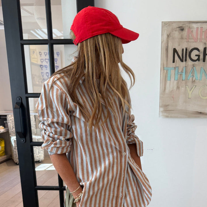 Kerri Rosenthal KR Imperfect Heart Hat in Cherri/Red available at Barbara Katz